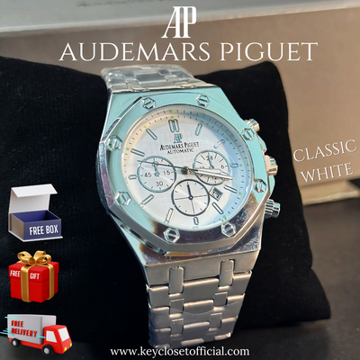 Audemars Piguet Classic White Edition - White Dial Silver Chain Edition