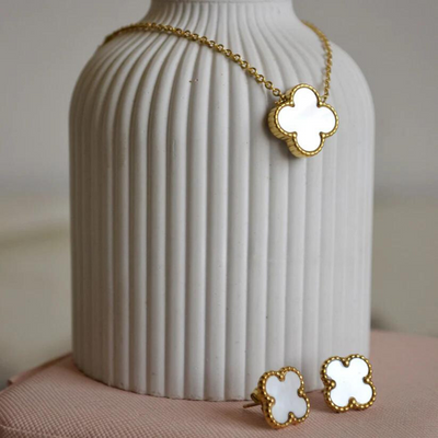 White Clover Tops and Locket Set (KCJ0052)