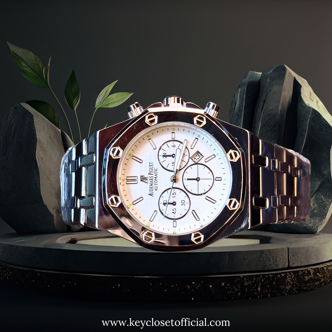Audemars Piguet Classic White Edition - White Dial Silver Chain Edition