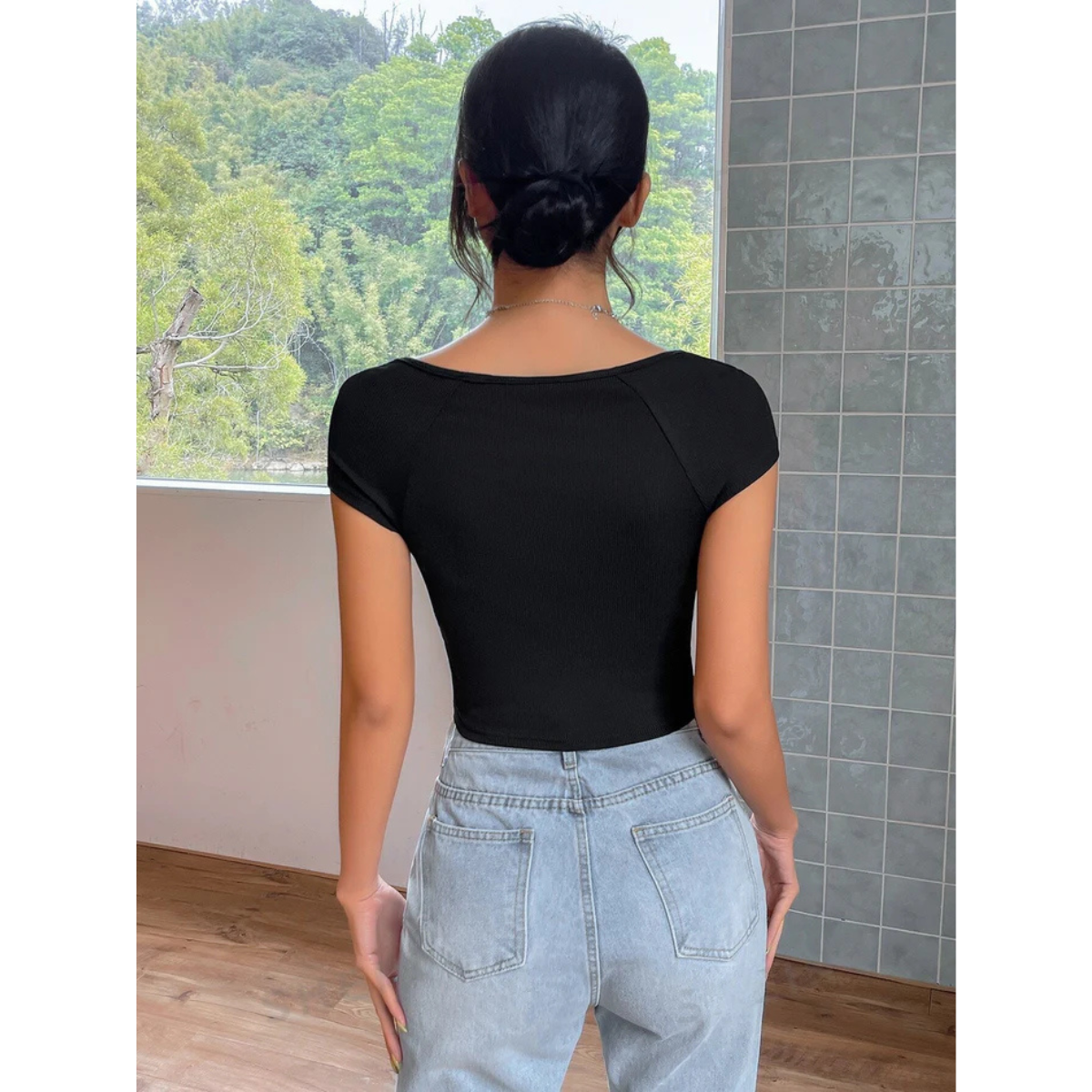Haut Slim-Fit Chic Top