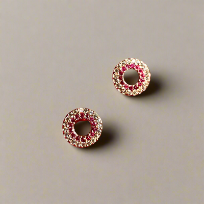 Elegant Round Cut Donut Tops (KCJ0033)