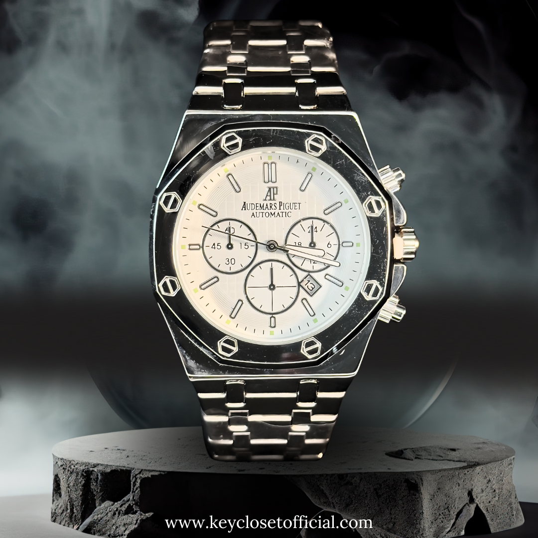 Audemars Piguet Classic White Edition - White Dial Silver Chain Edition