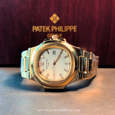 Patek Philippe Date - Rose Gold Chain White Dial