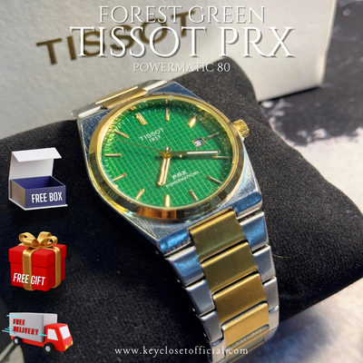 Green Tissot PRX 1853 Powermatic 80 - Swiss Made