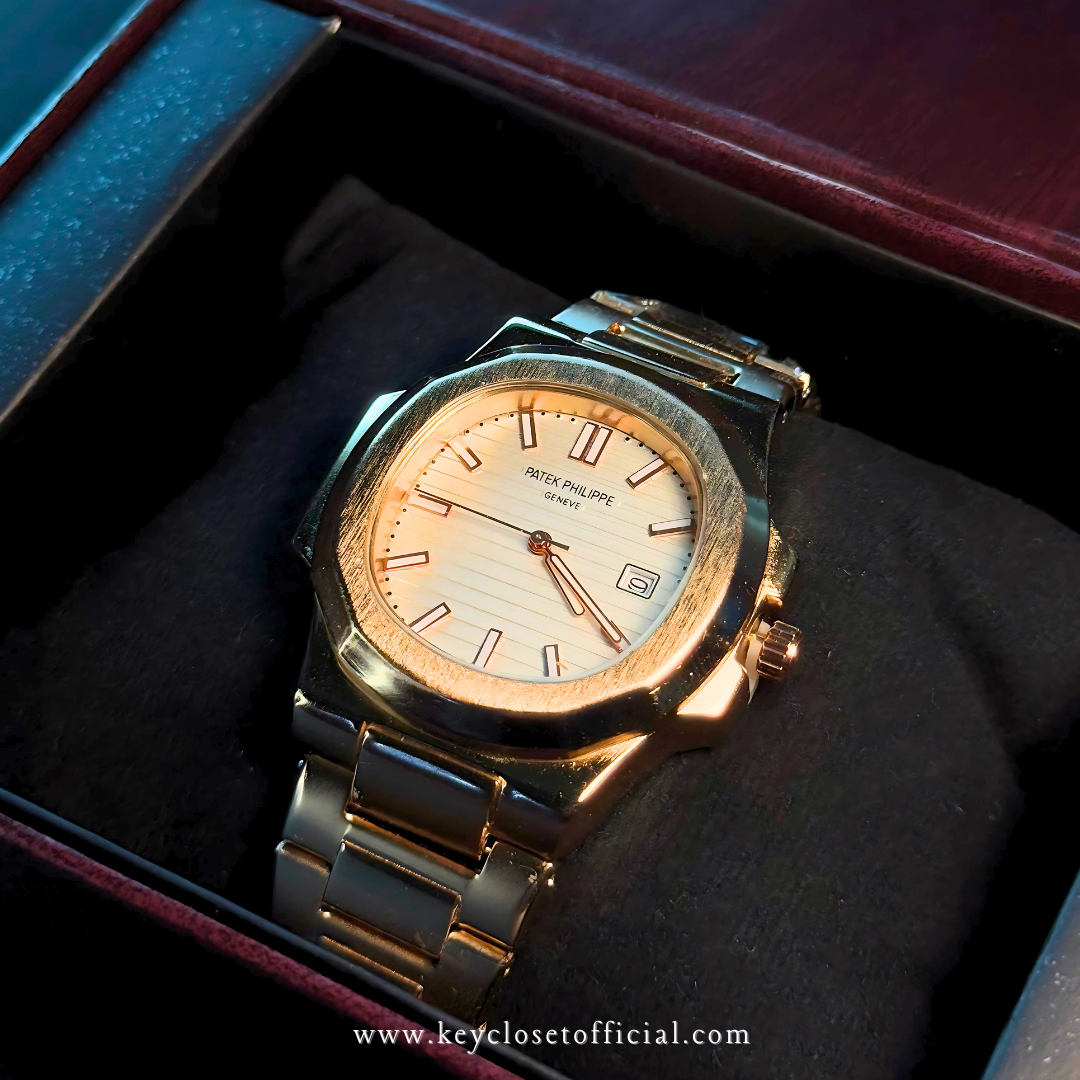 Patek Philippe Date - Rose Gold Chain White Dial