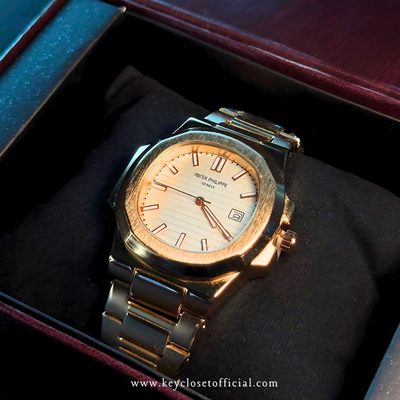 Patek Philippe Date - Rose Gold Chain White Dial
