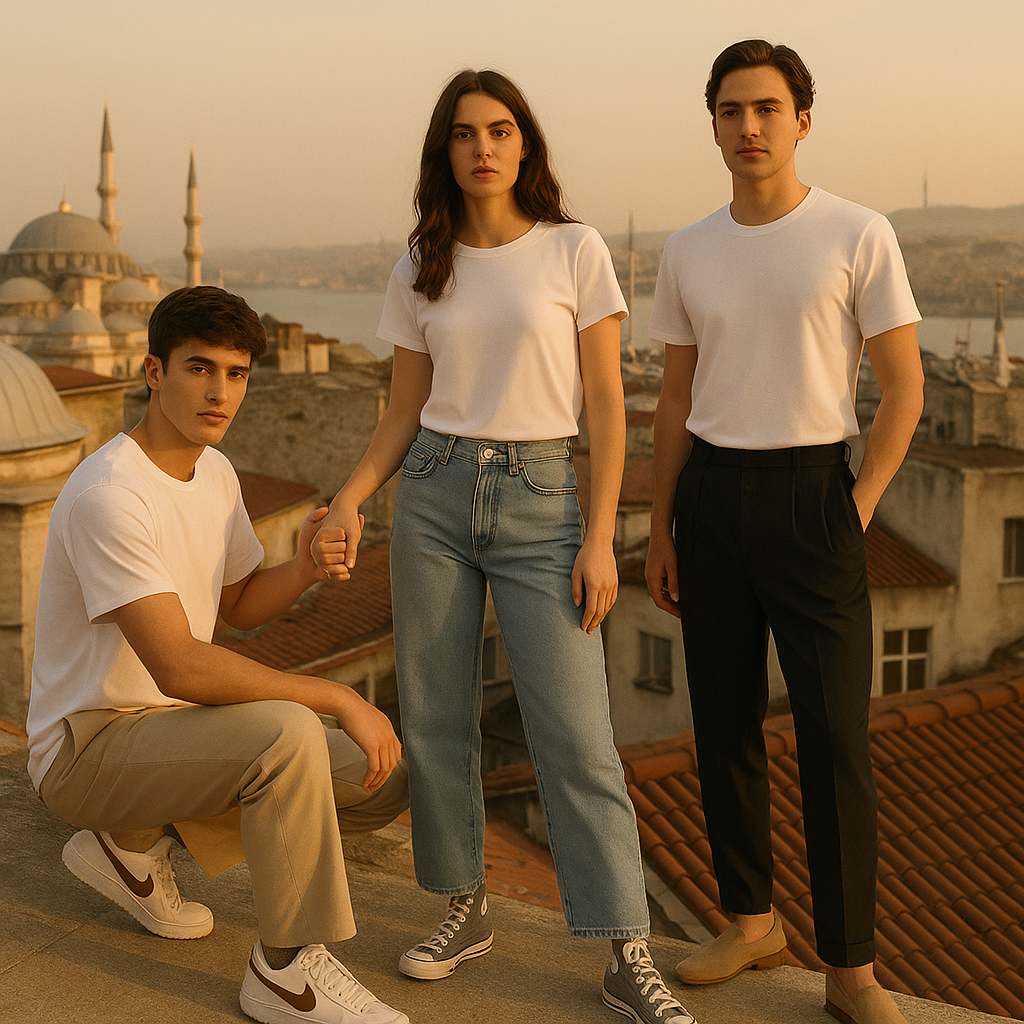 Premium Unisex Plain White Seamless Tubular T-Shirt