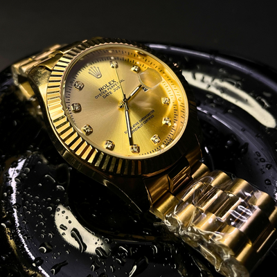 Rolex Oyster Perpetual - Golden Elegance