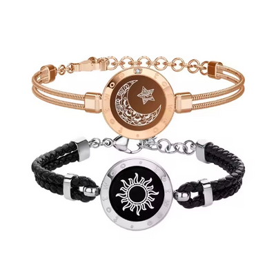TOTWOO Long Distance Touch Bracelets for Couples in Pakistan, Light Up & Vibration Relationship Gifts for Lovers Smart Jewelry Love Bracelets