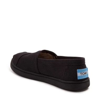 TOMS Syanno Black Canvas Slip-On Shoes