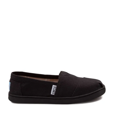 TOMS Syanno Black Canvas Slip-On Shoes