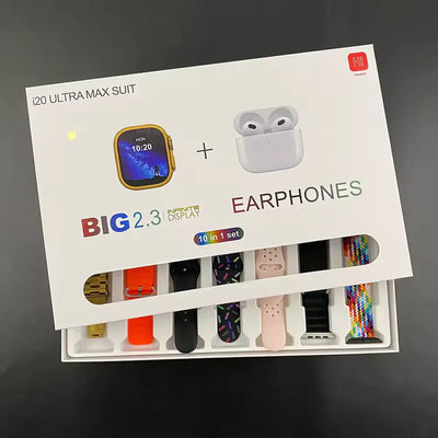 I20 Ultra Max Suit Smart Watch / Airpods (10 in 1)