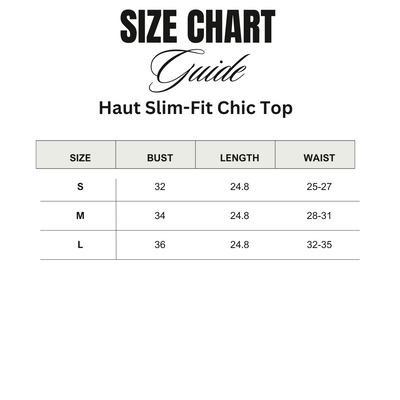 Haut Slim-Fit Chic Top